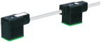 Connacteur EV double forme BI 11mm libre de câblage 