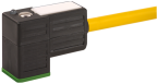 Connecteur d'électrovanne avec sortie fils, forme CI (9.4mm) 