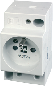 MSVD Prise UTE sans LED 16A-250 VAC câblage AV  67910