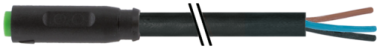 Connecteur M8 femelle droit, avec sortie fils, à clipser (snap in)  7000-08201-6100300