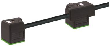 Double connecteur d'EV forme A (18mm) avec câble de raccordement,  7000-58021-6370150