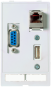 Module 1x USB-A Fem/Fem + 1x RJ45 + SUBD-9 Fem/Fem
