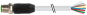 Connecteur débrochable M12, mâle M12 droit, sans LED, 8 pôles, câble